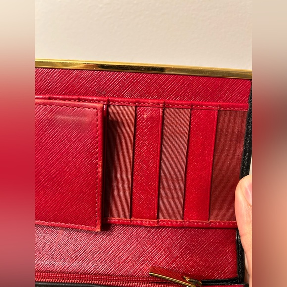 Salvatore Ferragamo Black Saffiano Leather Continental Gancini Long Wallet - Picture 5 of 8